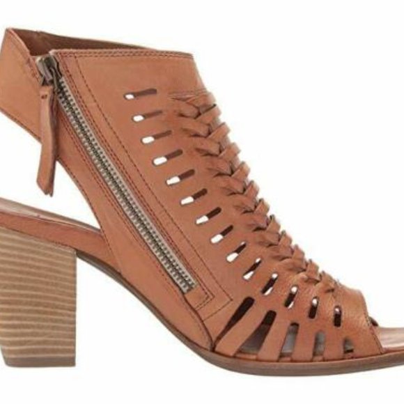 Paul Green $365 Rosa Cuoio Leather Side Zip Up 9.5 - Picture 3 of 8